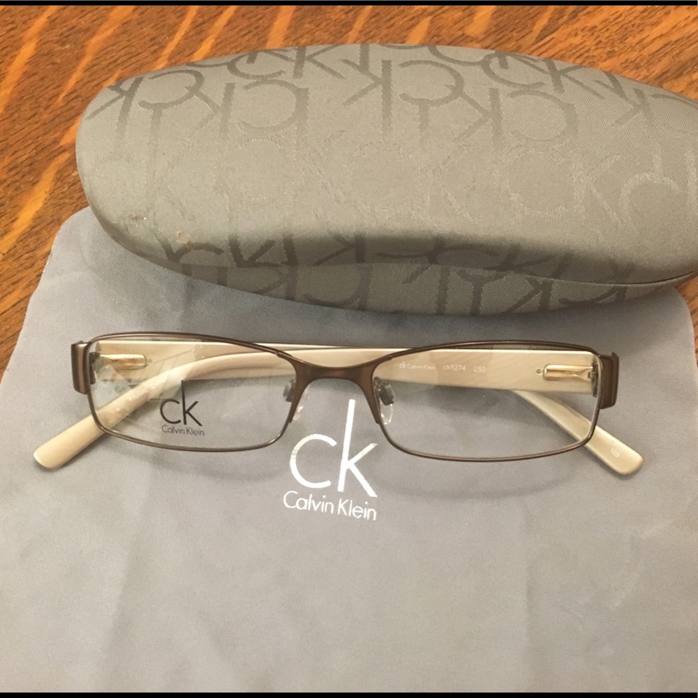 CALVIN KLEIN  Eye glasses New Prescription bronze